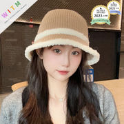 ニットハット バケットハット 小顔効果 レディース 秋冬 暖かい 折りたたみ可能