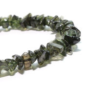 ブレス　モルダバイト＜チェコ産＞　さざれ　約5.0〜11.8ｍｍ　証明書付き　パワーストーン　天然石