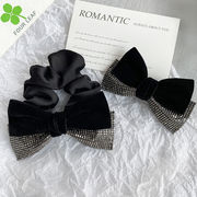 蝶結び シュシュ 髪留め ヘアゴム 髪飾り ヘアアクセサリー かわいい ファッション