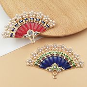 デコパーツ DIY デコ素材 手芸材料 アクセサリーパーツ diyチャーム 扇子