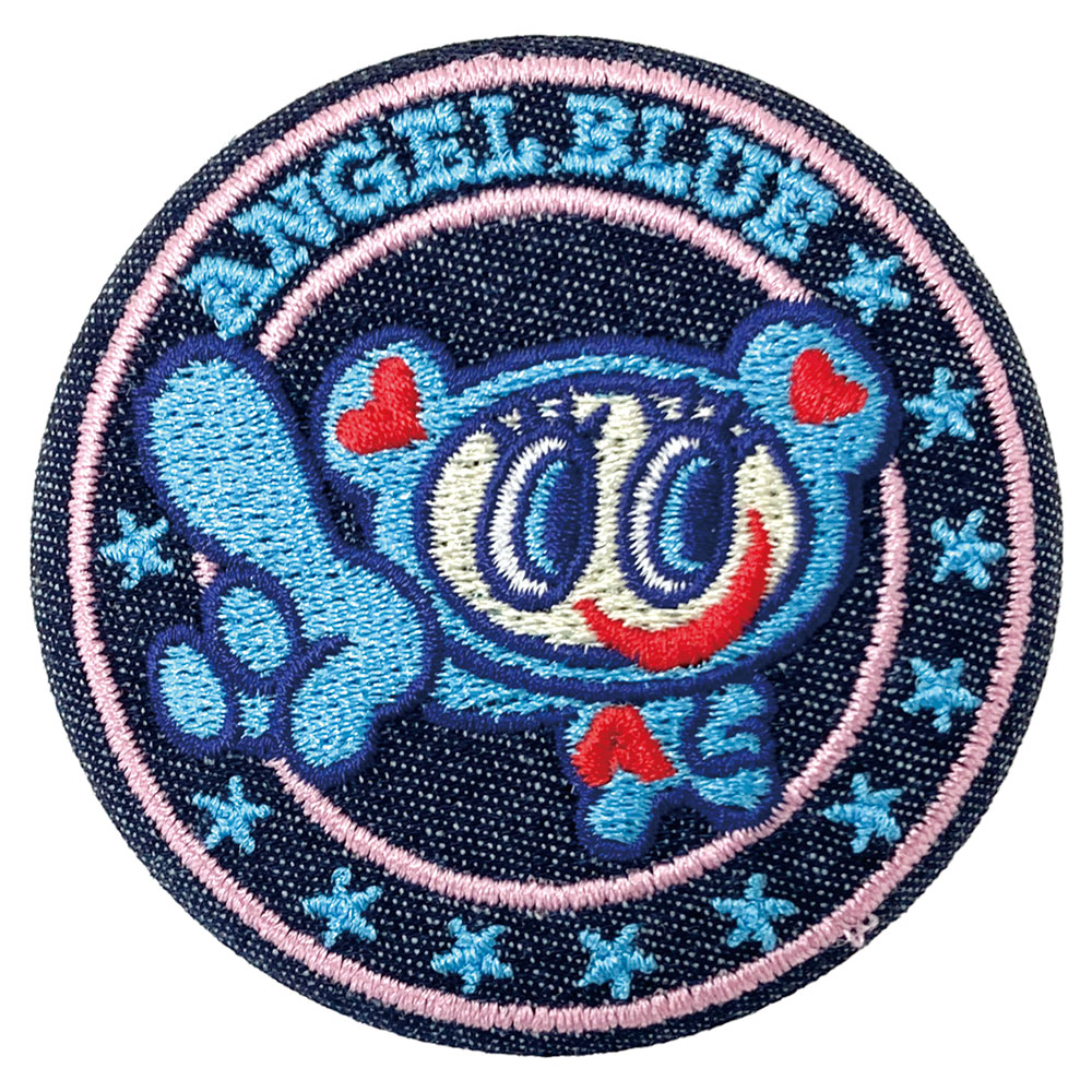 AB-5547162AB エンジェルブルーシークレットデニム刺繍缶バッジ 10種 