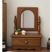 大感謝祭限定トレンド 新品 激安セール 木製収納ケース 卓上片面鏡 ギャザリング 卓上化粧鏡 収納ケース