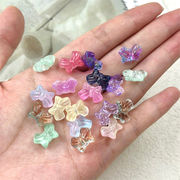 ガラス ビーズ 穴ありデコパーツDIY ビーズ  デコ素材 手芸材料 チェーンパーツ アクセサリーパーツ