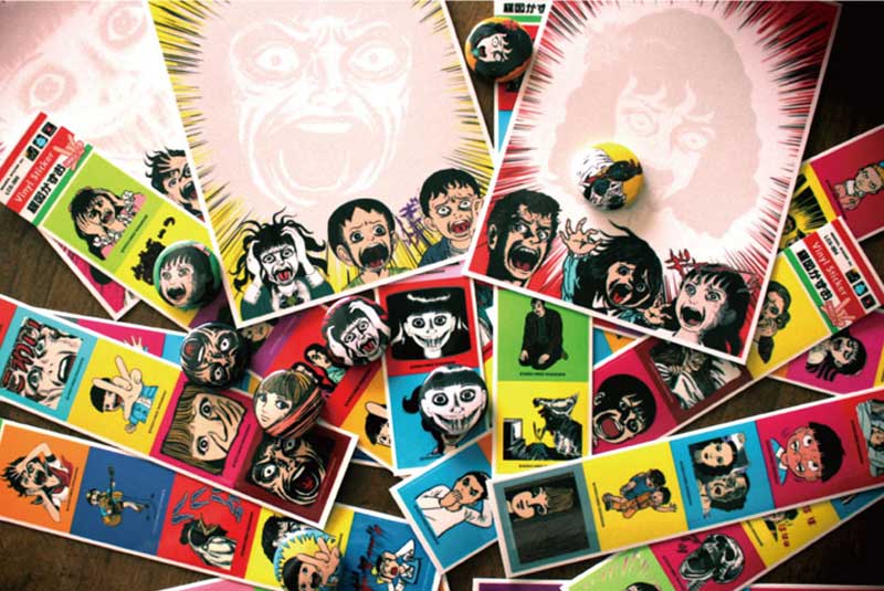 楳図かずお ビニールステッカー01 キャラクター 公式グッズ 漫画 LCS