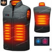 秋冬新作　ヒーターベスト 電熱ベスト ジャケット 電熱ウェア 速暖 USB加熱 男女兼用 通勤