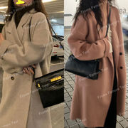 レディースコート　秋冬新作　ロングコート　ウールコート　韓国風