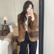 今季マストバイ   フレンチ  レトロ 人気   設計感   シングルブレスト チェスターコート