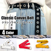 レディース ベルト フルホール ユニセックス ハトメ 金具 バックル カジュアル ゴシック パンク