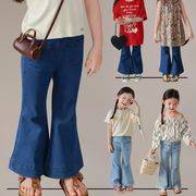 ★2024秋冬子供服★カジュアル系 シンプル 着痩せ デニムパンツ 韓国風子供服 ジーンズ 防寒 温かい