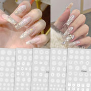 冬限定 雪結晶 シール ジェルネイル ネイルシール ぽかし 雪 冬 貼るだけ クリスマスツリー ネイルパーツ