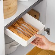 収納 デスク下収納 ホワイト Mサイズ 引き出し 後付け 収納ボックス 工具不要