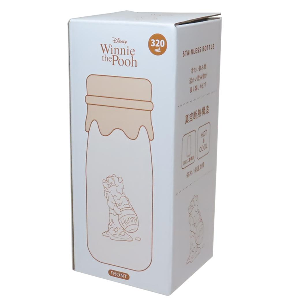 くまのプーさん 牛乳瓶風ステンレスボトル 320ml Funny Faces