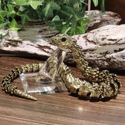 真鍮蛇　大　蛇腹　風水　干支　巳　関節が動く　インテリア