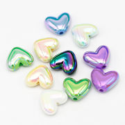 アクリルビーズ　ハート　10個入り 海外倉庫発送