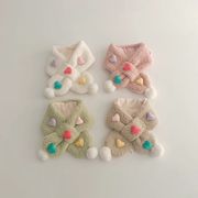 キッズ 子供 マフラー ニット 毛糸 防寒 襟巻き 冬季