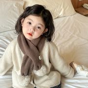 キッズ 子供 マフラー ニット 毛糸 防寒 襟巻き 冬季