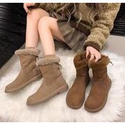2024秋冬新作  レディースシューズ   厚底  スノーブーツ   シューズ  防寒 裏起毛 暖かい