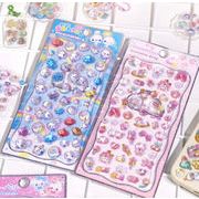 手芸diy用デコレーション 手帳用 貼り付け★粘着シール★立体キャラクターシール 3Dシール