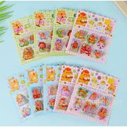 手芸diy用デコレーション 手帳用 貼り付け★粘着シール★立体キャラクターシール 3Dシール