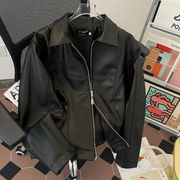 トップス アウター 上着 フェイクレザー ジャケット ライダースジャケット