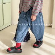 2025春新作 韓国風子供服 ジーパンスカート＆デニムロングパンツ 80-130cm