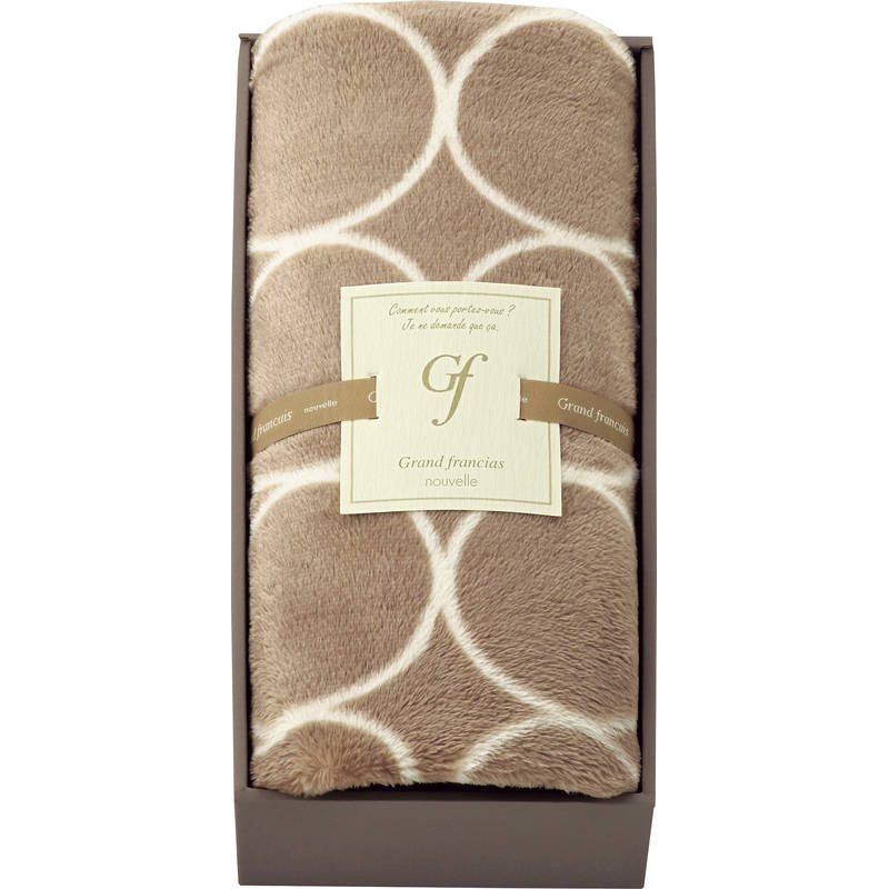 グランフランセヌーベル ひざ掛け GFN9030GE グレージュ
