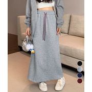 【日本倉庫即納】 スウェットロングスカート バックスリット