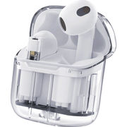 HIDISC スケルトン完全独立ワイヤレスイヤホン HD-BTCLA06WH ホワイト