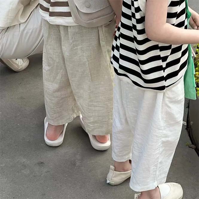 【2023夏】着心地抜群★ワイドパンツ★韓国風子供服 ベビー服 キッズ 男女兼用 ロングパンツ
