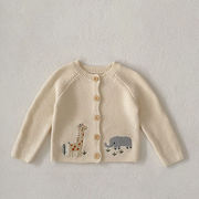zheg☆2024秋冬動物柄ニットカーディガン