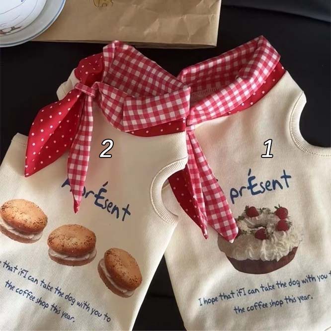 【2024夏新作】 犬服 ペット服 ベスト 韓国風 ドッグウェア 犬猫兼用 ワンちゃん用 可愛い