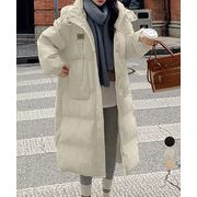 フェイクダウンコート中綿入りロングコート