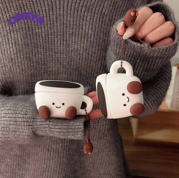 2025年新作 ブルーツゥースイヤホンカバー Airpodspro2カバー Airpods用保護ケース コーヒーカップ 可愛い