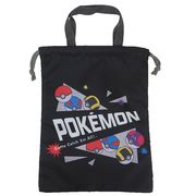 【シューズバッグ】ポケットモンスター 巾着シューズケース クロ モンスターボール