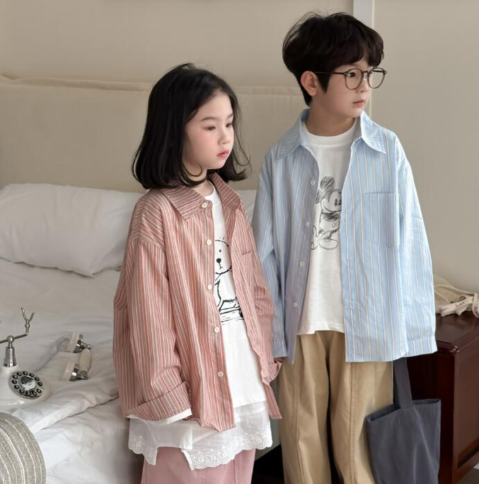 2025春夏新作★韓国風子供服★ベビー服 ★キッズ服★アパレル ★長袖 シャツ★トップス