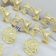 リボン ピアス ハンドメイド ピアス金具 ポスト式 キャッチ式 ラウンド ピアス パーツ アクセサリーパーツ