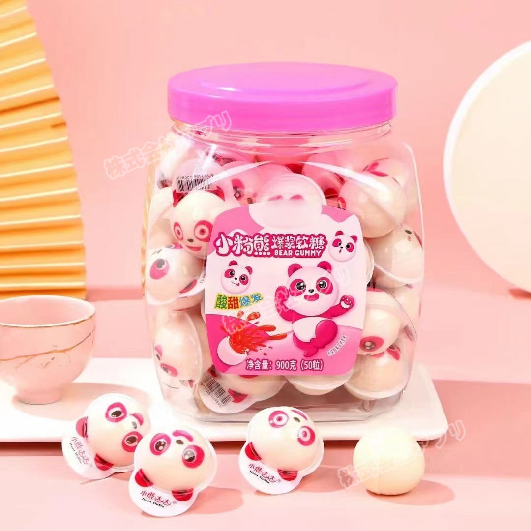新品発売】50個 ピンクパンダグミ 咀嚼音 グミ 個包装 SNSで話題沸騰 