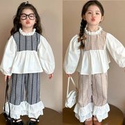 2025春新作  キッズ    長袖  女の子  トップス+ズボン  子供服 スーツ  カジュアル