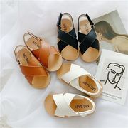 2025夏新作 韓国風男女兼用シンプルカジュアルクロスデザインサンダル