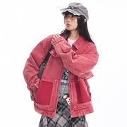 メンズファッション デニム ジャケット 男女兼用 ストリート系 アウター  春秋 2025新作★全3色