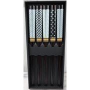 木製　クロス　5膳セット　お箸