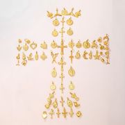サージカルステンレスネックレスペンダント　アクセサリー　金属アレルギー対応　18kコーティング