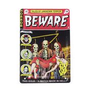 アメコミ メタルポストカード BEWARE　レター/手紙/ハガキ/贈り物