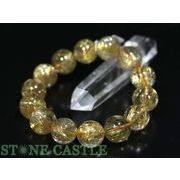 ☆一点物☆【ブレスレット】極太タイチンルチルクォーツ (6A+) No.17 (約16～16.5mm)