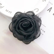 新作レースバラ花 DIY携帯ケース ブラック花