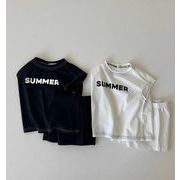 2025春夏新作 韓国風子供服  サペタ ショウイ 子供服 Tシャツ  +ショートパンツ2点セット
