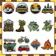 布パッチ刺繍ホットスポットクロスボーダーtemuアイロンホットメルトシュニール刺繍パッチアウトドア