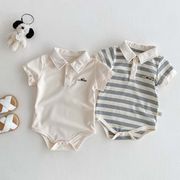 ★BaBy★　66~90cm　ベビーロンパース　ベビーポロシャツオールインワン　韓国ベビー服