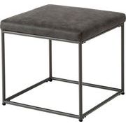 スツール/　椅子 イス チェア オットマン おしゃれ かわいい アイアン ボア チェック柄 北欧