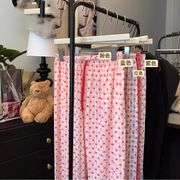 レディース・パジャマ・パンツ・垂感・个性・チェック柄・着痩せ・ ロングパンツ 4色